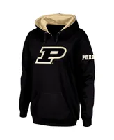 Women's Black Purdue Boilermakers Team Big Logo Pullover Hoodie