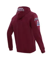 Men's Pro Standard Burgundy Colorado Avalanche Classic Chenille Full-Zip Hoodie Jacket