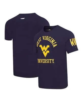 Men's Pro Standard Navy West Virginia Mountaineers Classic Stacked Logo T-shirt