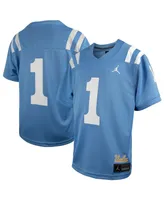 Big Boys Jordan #1 Light Blue Ucla Bruins Alternate Game Jersey