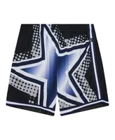 Men's Mitchell & Ness Black Dallas Cowboys Big Face 7.0 Fashion Shorts