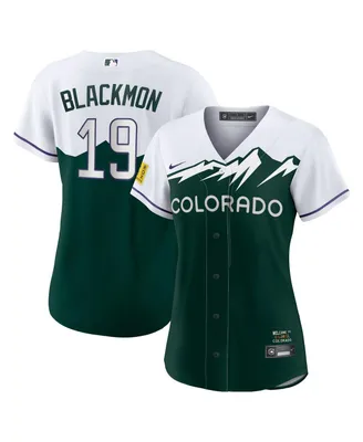 Women's Nike Charlie Blackmon White, Forest Green Colorado Rockies City Connect Replica Player Jersey