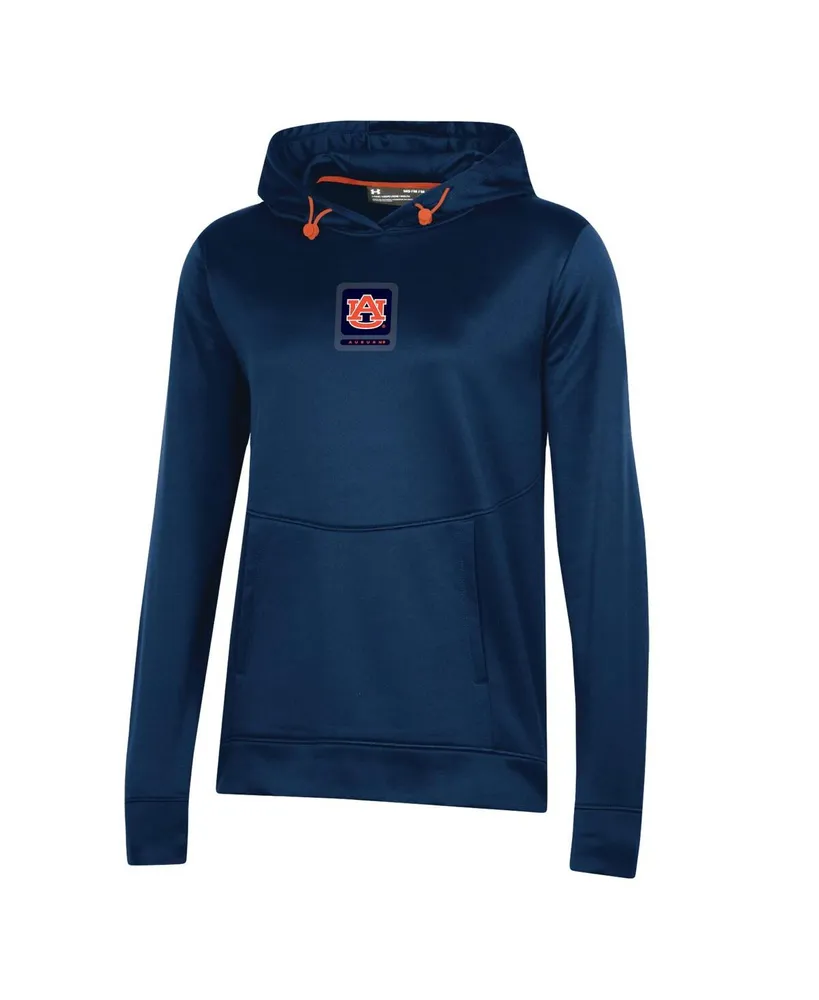 Women's Under Armour Navy Auburn Tigers 2023 Sideline Performance Pullover Hoodie