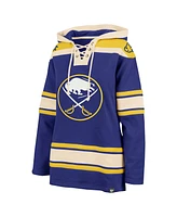 Women's '47 Brand Royal Buffalo Sabres Superior Lacer Pullover Hoodie