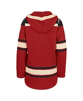 Women's '47 Brand Red Carolina Hurricanes Superior Lacer Pullover Hoodie