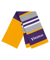 Women's Wear by Erin Andrews Minnesota Vikings Stripe Glove and Scarf Set