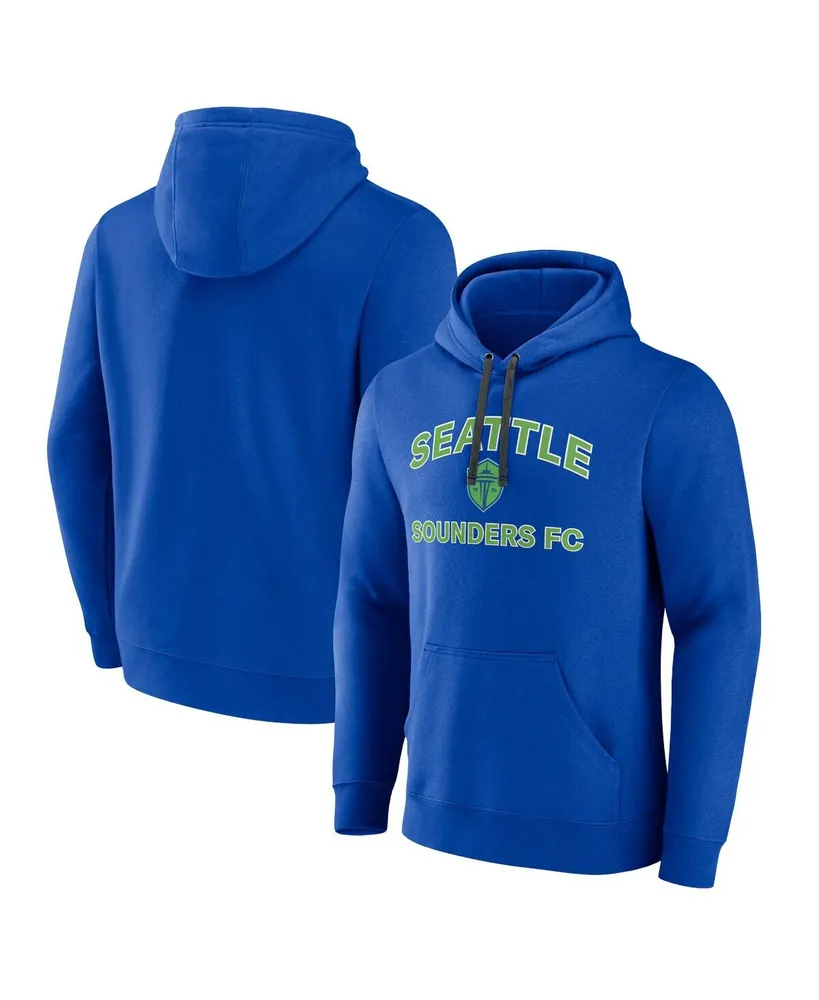 Men's Fanatics Blue Seattle Sounders Fc Heart & Soul Pullover Hoodie