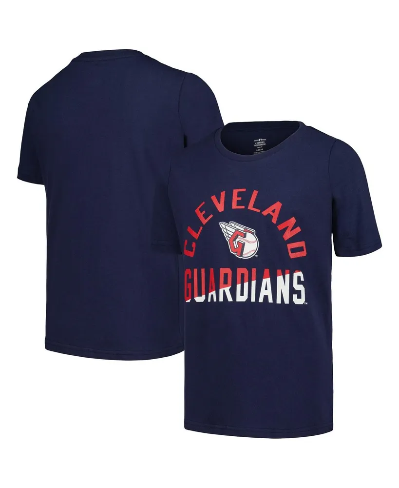 Big Boys Navy Cleveland Guardians Halftime T-shirt