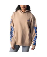 Men's and Women's The Wild Collective Cream Buffalo Bills Heavy Block Graphic Pullover Hoodie