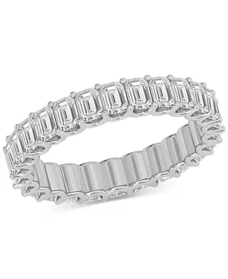 Diamond Emerald-Cut Eternity Band (3 ct. t.w.) Platinum or 14k Gold