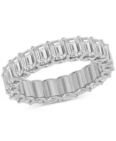 Diamond Emerald-Cut Eternity Band (5 ct. t.w.) Platinum or 14k Gold