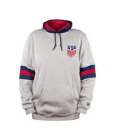 Men's 5th & Ocean by New Era Gray Usmnt Athleisure Pullover Hoodie