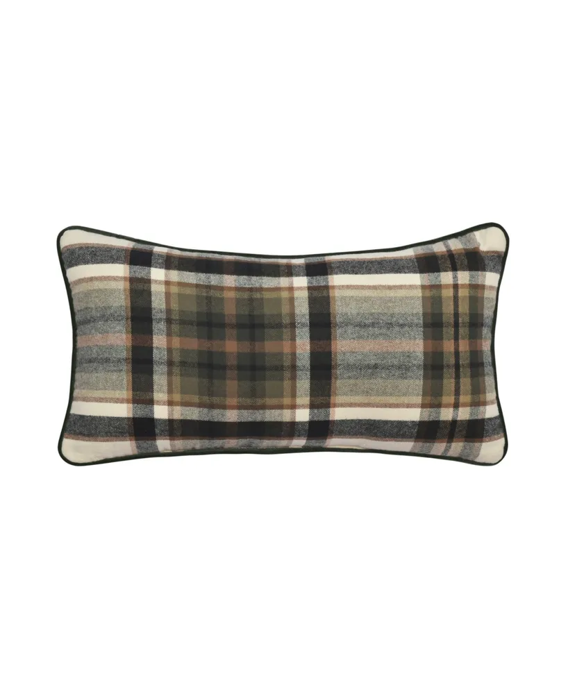 Five Queens Court Daniel Plaid Boudoir Decorative Pillow, 12" x 20"