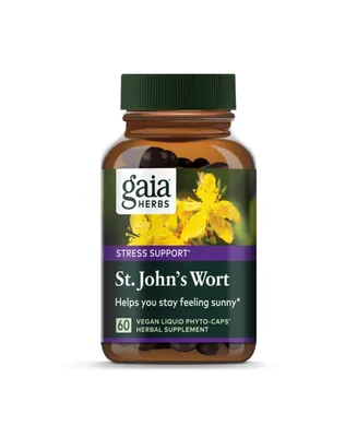Gaia Herbs St. John's Wort - Natural Stress Support Supplement - With St. John's Wort - 60 Liquid Phyto-Capsules (20