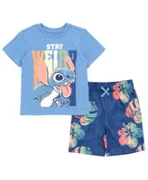 Disney Little Boys Mickey Mouse T-Shirt and Shorts Outfit Set