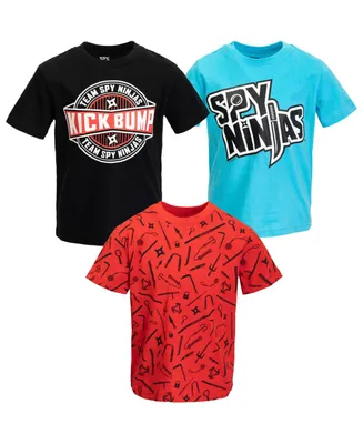 Spy Ninjas Boy's 3 Pack T-Shirts Little Kid to Big