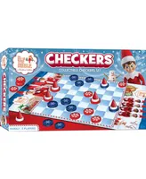 Masterpieces Elf on the Shelf Checkers Board Game - Families and Kids