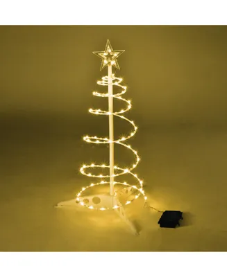 2 Ft Lighted Spiral Christmas Tree Light Warm White 79 Led Outdoor Yard Decor