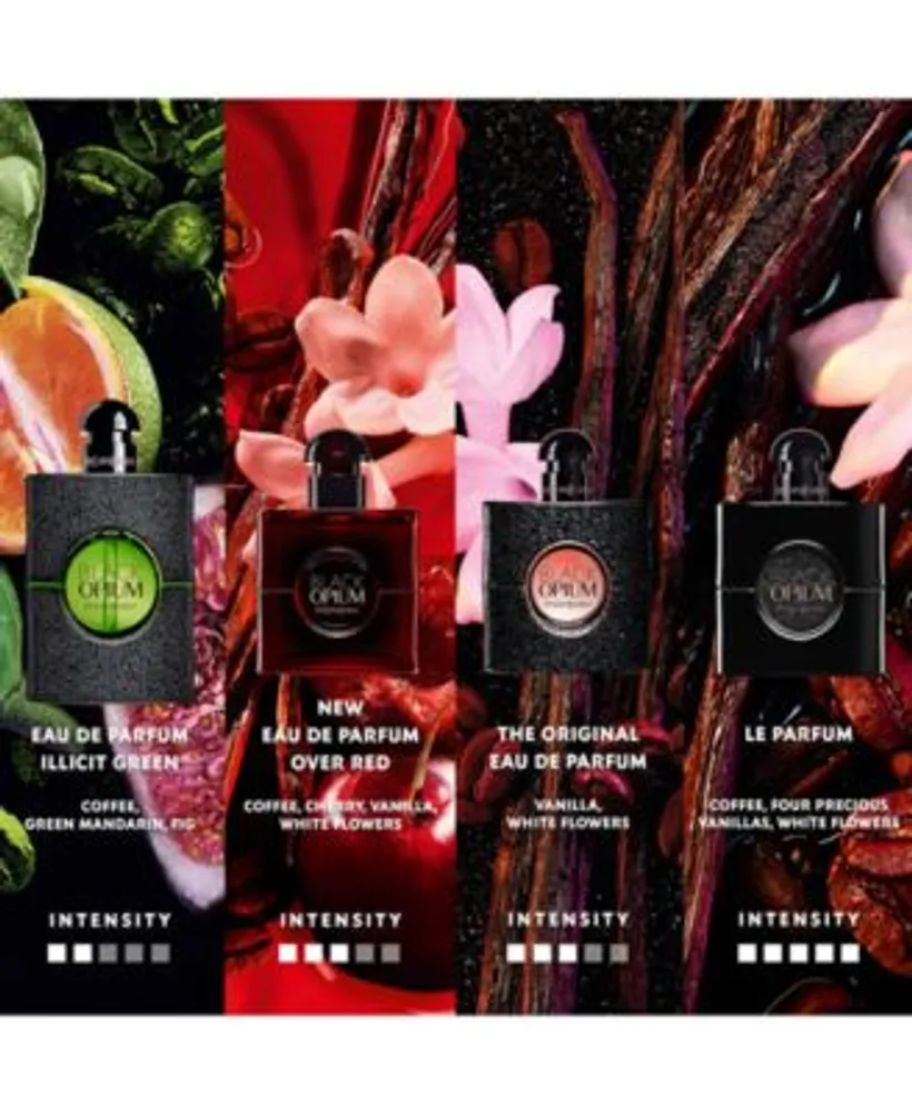 Yves Saint Laurent Black Opium Eau De Parfum Over Red Fragrance Collection