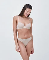 Skarlett Blue Women's Minx No-Show Comfortable Lace Thong