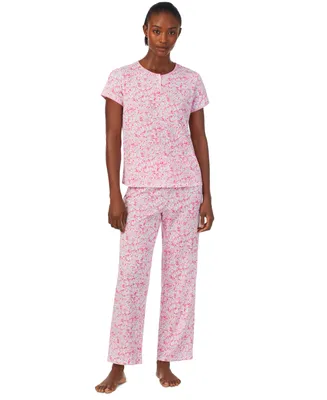 Lauren Ralph Lauren Women's 2-Pc. Floral Ankle Pajamas Set