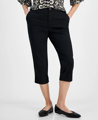 Style & Co Petite Pull On Comfort Capri Pants, Created for Macy's