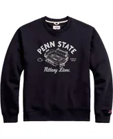 Men's League Collegiate Wear Navy Distressed Penn State Nittany Lions Stadium Essential Pullover Sweatshirt