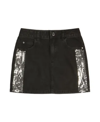 Guess Big Girls Denim Skirt with Sequin Taping