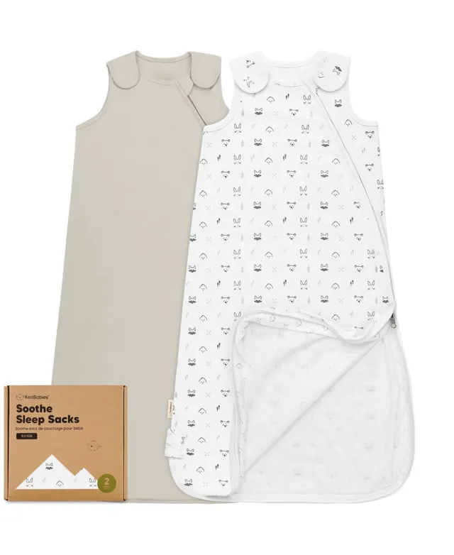 Keababies 2-Pack Sleep Sacks for Babies, Soothe Sleeping Sack