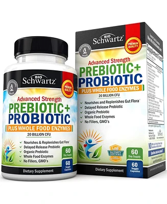 Prebiotics & Probiotics with Whole Food Enzymes - Digestive Health