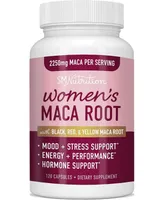 SMNutrition Organic Maca Root Capsules for Women, Peruvian Maca 2250MG Extra Strength, Supports Energy, Hormone Balance & Menopause, SMNutrition, 120c