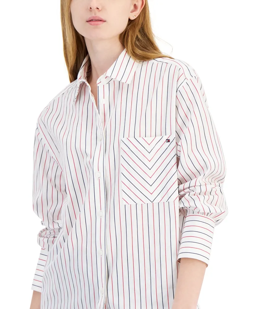 Tommy Hilfiger Women's Striped Tunic Shirt