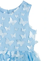 Rare Editions Toddler Girls Sleeveless 3D Butterfly Party Dress