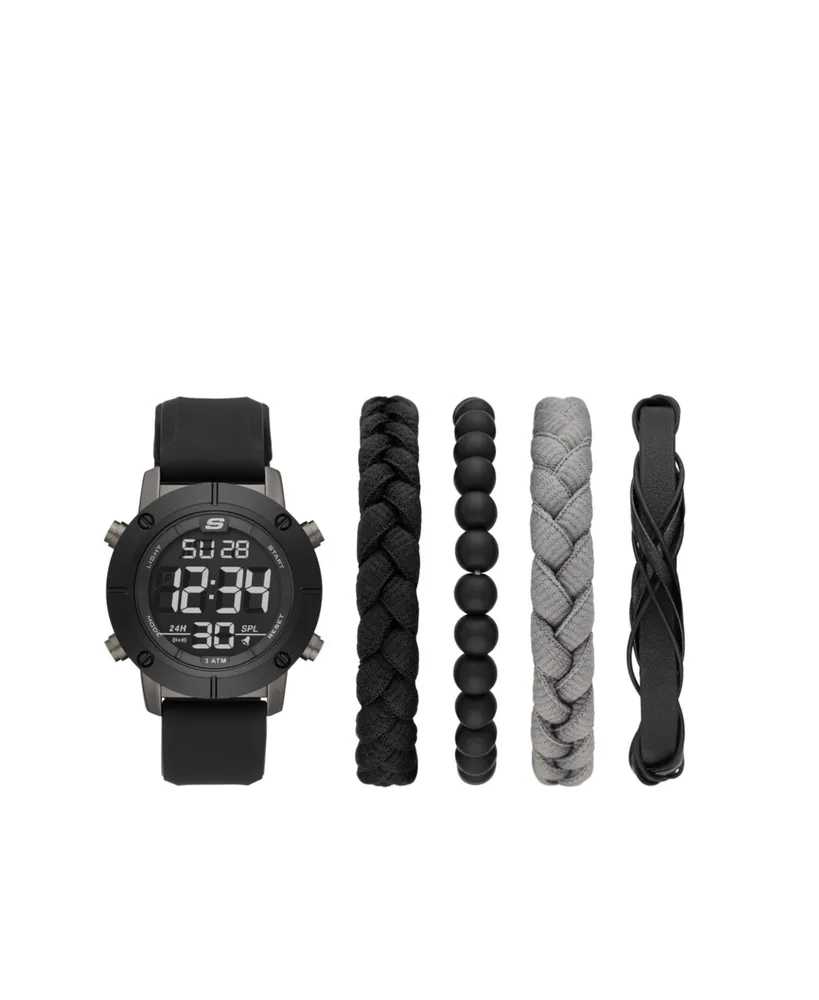 Skechers Men's Watch Set, Black