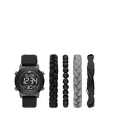 Skechers Men's Watch Set, Black