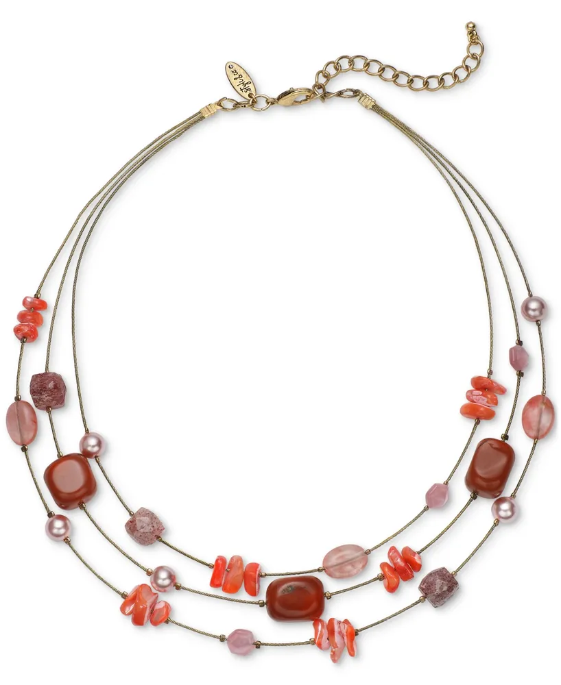 Style & Co Layered Stone Statement Necklace, 20" + 3" extender, Created for Macy's