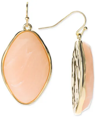 Style & Co Gold-Tone Stone Hook Earrings, Created for Macy's
