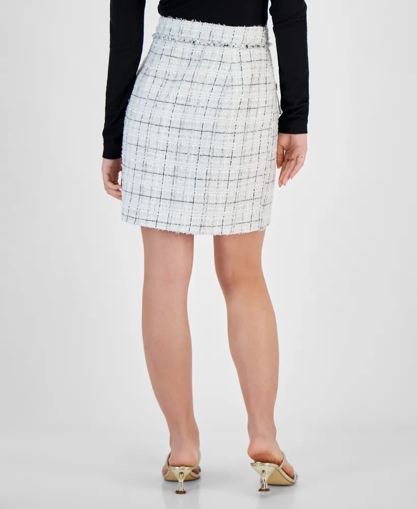 Guess Women's Sofia Tweed Mini Skirt