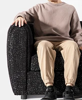 Valerian 45" Boucle Fabric Club Chair