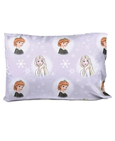 Saturday Park Disney Frozen Watercolor 100% Organic Cotton Queen Sheet Set