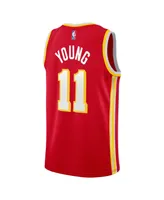 Big Boys and Girls Nike Trae Young Atlanta Hawks Swingman Jersey