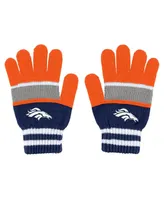 Women's Wear by Erin Andrews Denver Broncos Stripe Glove and Scarf Set