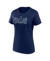Women's Fanatics Navy Dallas Cowboys Route T-shirt
