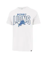 Men's '47 Brand White Detroit Lions Restart Franklin T-shirt