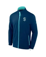 Men's Fanatics Deep Sea Blue Seattle Kraken Authentic Pro Rink Full-Zip Jacket