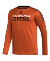 Men's adidas Orange Philadelphia Flyers Aeroready Long Sleeve T-shirt