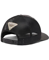Men's Columbia Charcoal, Black Logo Mesh Snapback Hat