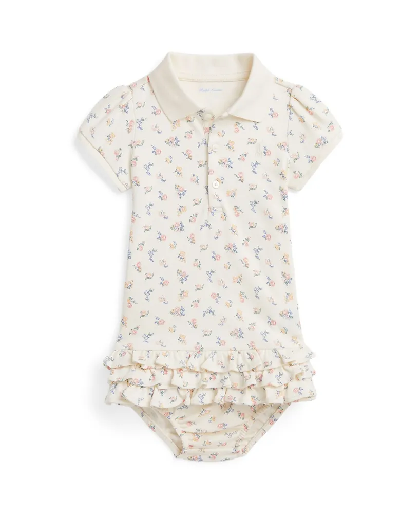 Polo Ralph Lauren Baby Girls Floral Soft Cotton Dress