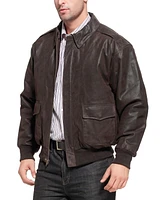 Landing Leathers Men A-2 Distressed Leather Flight Bomber Jacket