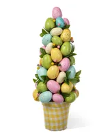 Glitzhome 16" H Easter Egg Table Tree Decor